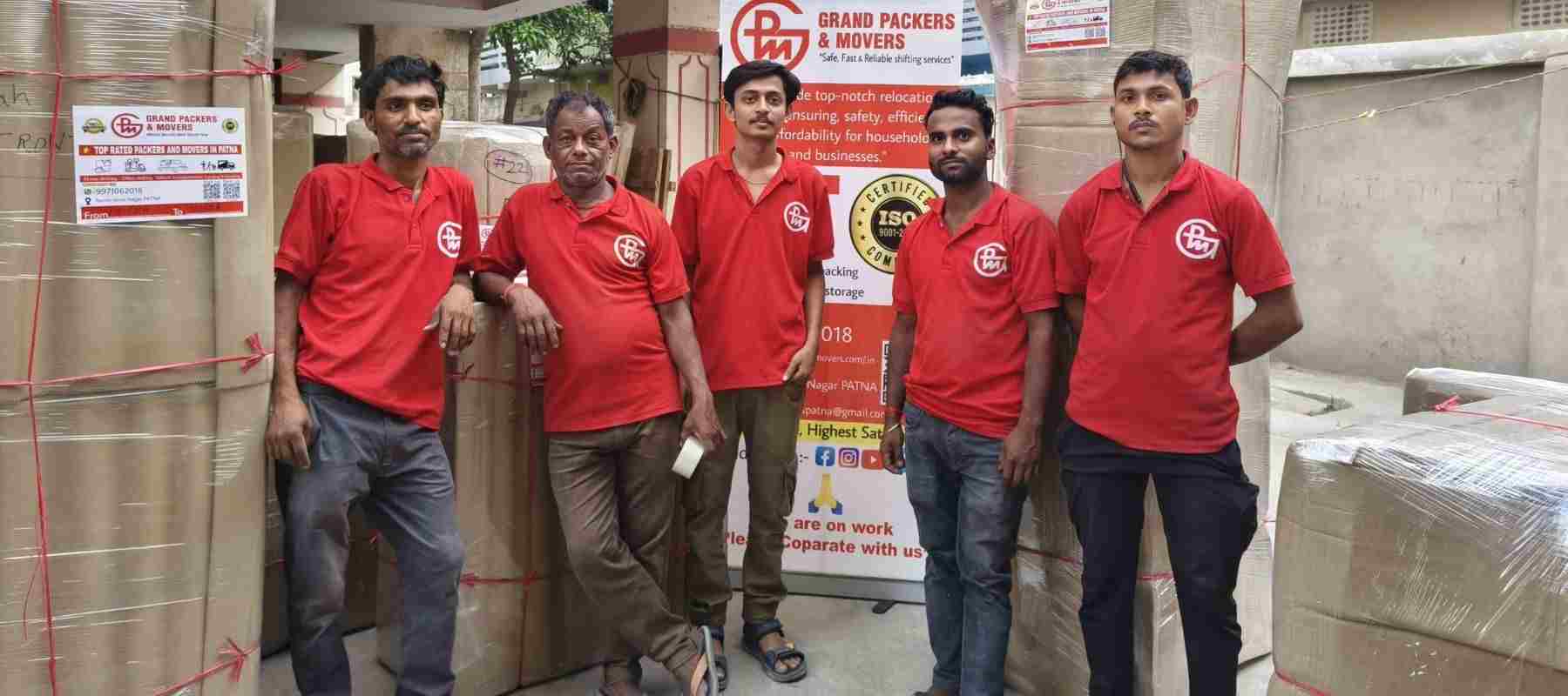 Grand Packers & Movers Patna team providing professional packing and moving services in Patna