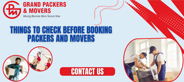 Things to Check Before Booking Packers and Movers
