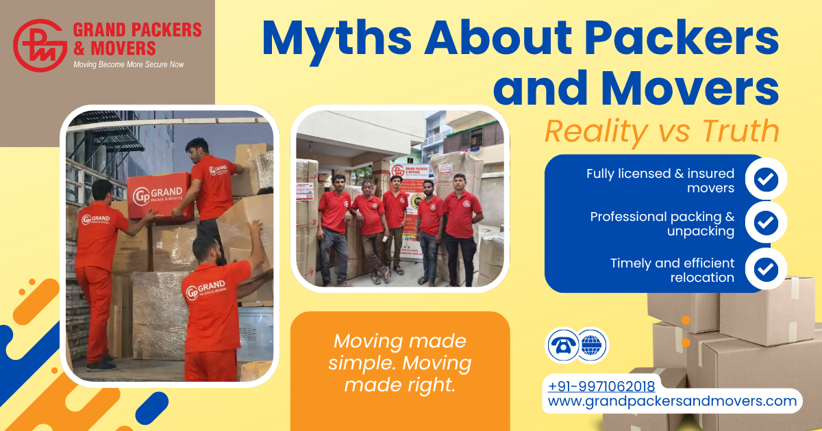 Common Myths About Packers and Movers in India – Reality vs Truth