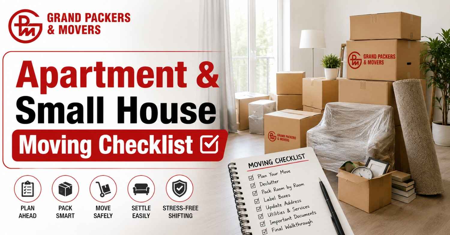 Apartment & Small House Moving Checklist