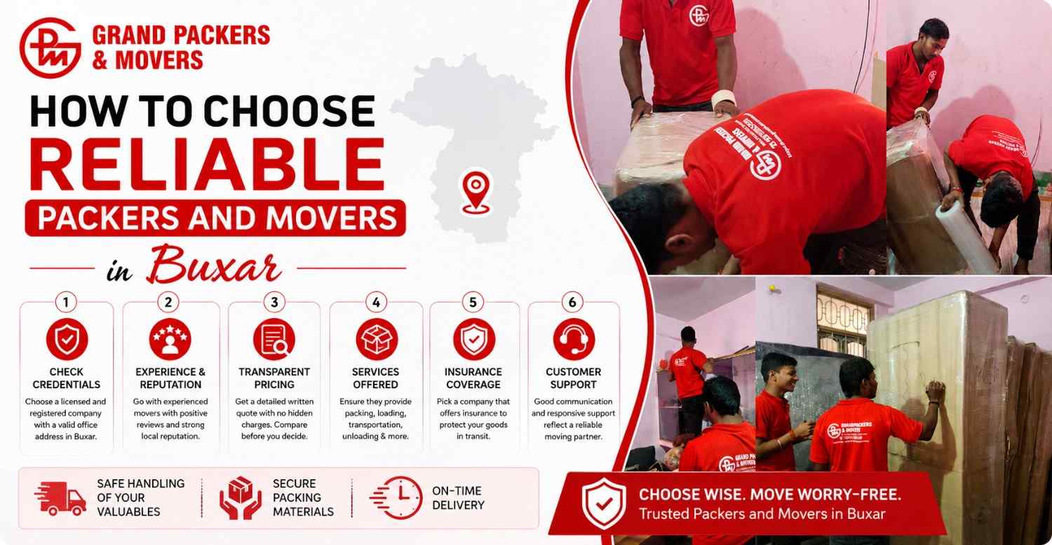 How to Choose Reliable Packers and Movers in Buxar