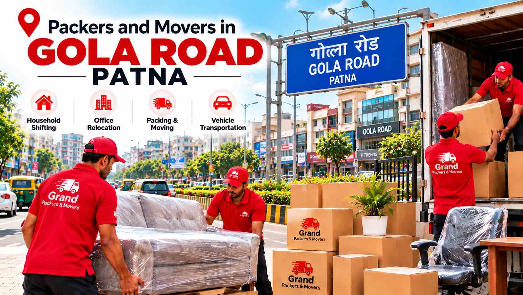 Packers and Movers in Gola Road, Patna
