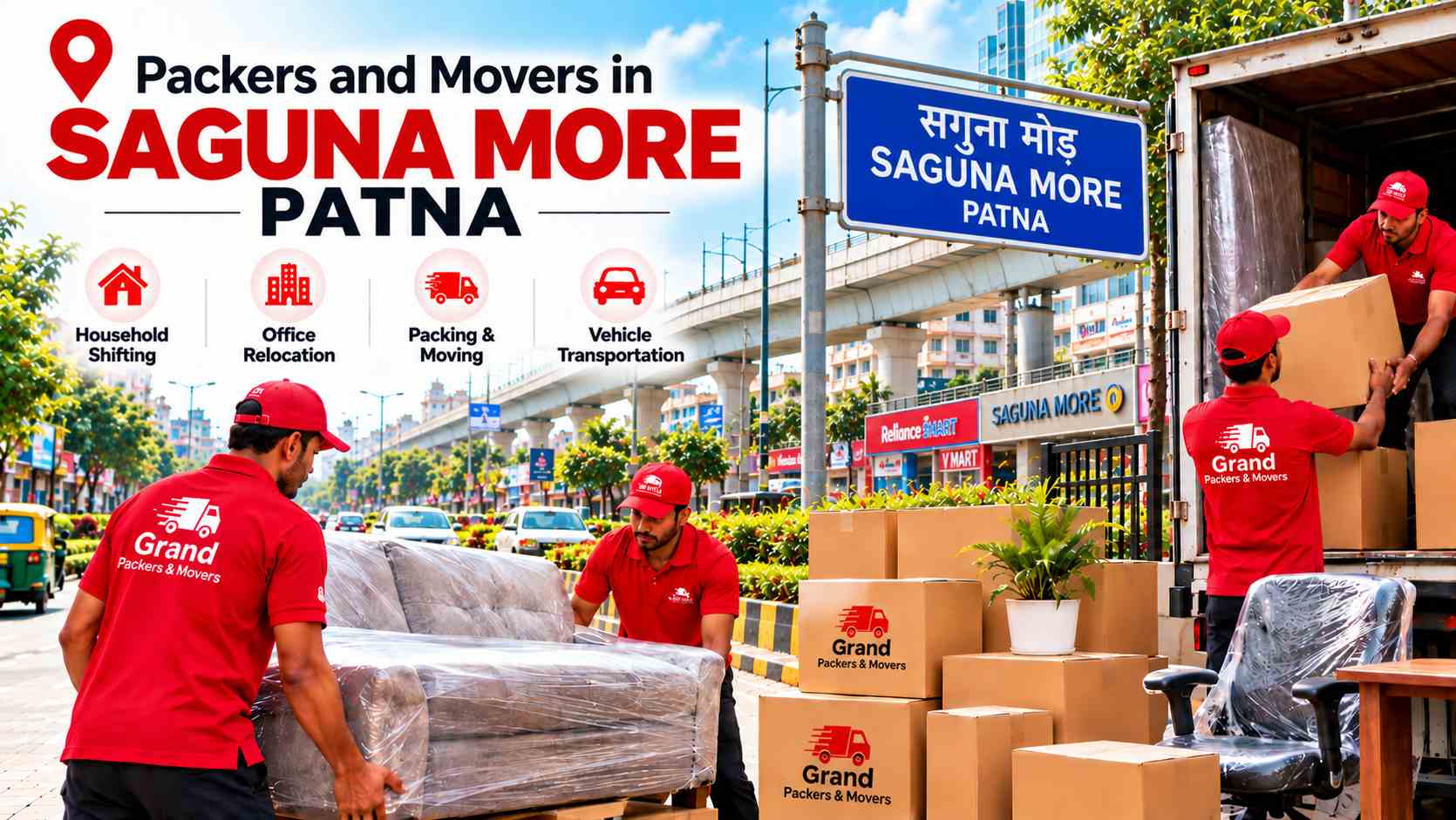 Packers and Movers in Saguna More, Patna
